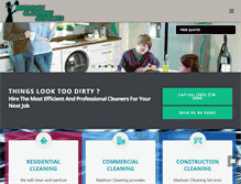 Tablet Screenshot of madisoncleaningservices.com